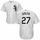 White Sox 27 Lucas Giolito White Cool Base Jersey Dzhi,baseball caps,new era cap wholesale,wholesale hats